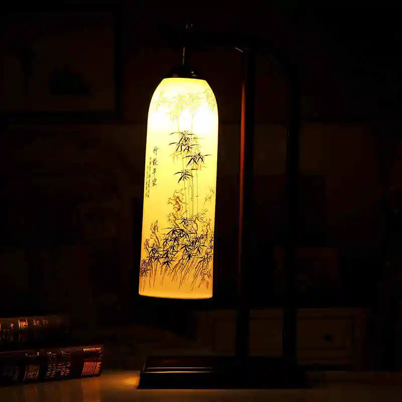 China Antique Living Room Vintage Table Lamp Porcelain Ceramic Table Lamp wedding decoration the bedroom table lamp (3)