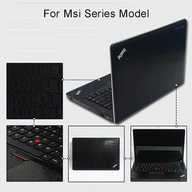 Laptop Sticker Skins For Msi Series Personality Free Cutting Pure Color