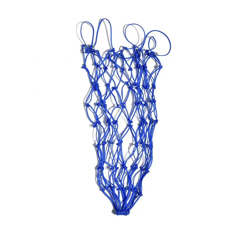Мешок для корма, мешок для кормления, сетка для сена толщиной 4,5 мм, высокое качество, устройство для подачи сена, товары для фермы - Цвет: Синий