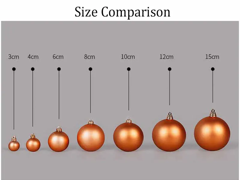 3-15 см оранжевые шары для рождественской елки, изысканное кольцо, кофейное золотое, вечерние, свадебные украшения высокого качества