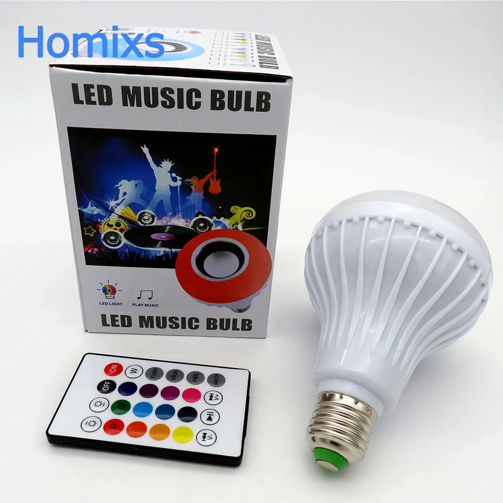 110v 220v Rgb Led Music Bulb Bluetooth Speaker Bulb Music Playing