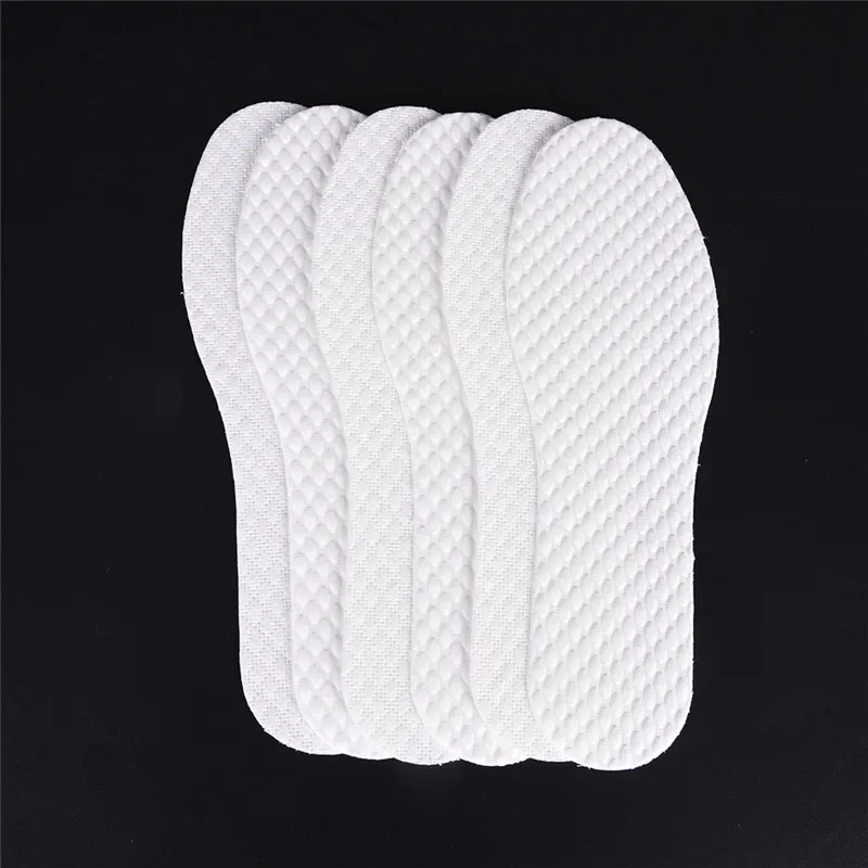 

3 Pairs/ lot Inserts insoles for footwear Men Women White Color Disposable Comfortable wood pulp Shoes Insoles