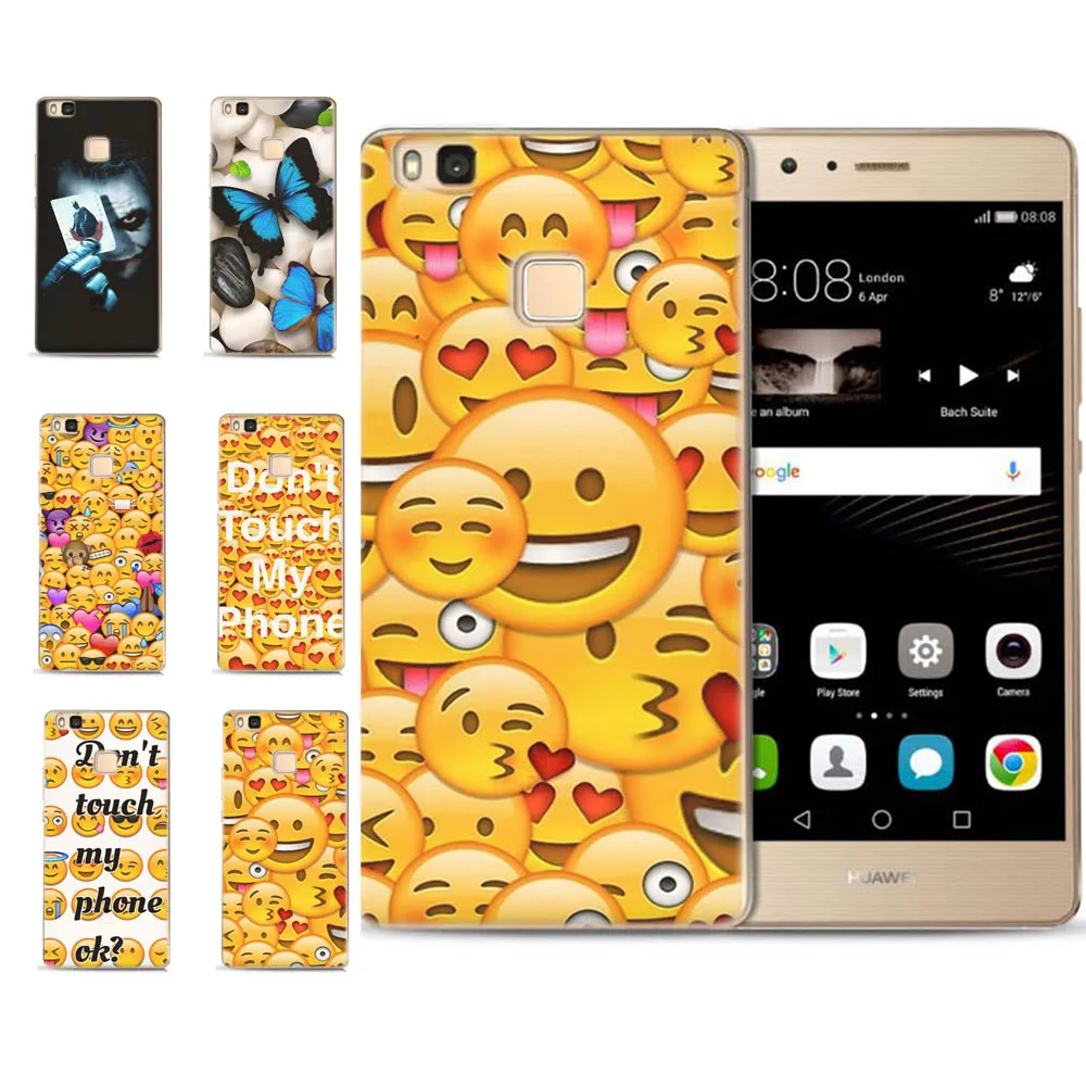 MLCRIYG мягкий чехол для телефона Huawei P9 Lite/P8 Lite/P10Lite красочный из ТПУ со смайликом с