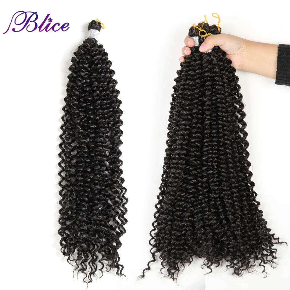 Blice Synthetic Braid Hair Extension Long Freetress Crochet Latch Hair 28inch Pure Color Afro Kinky Bulk Hair One Piece Deal