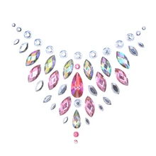 1 шт. чехол для сосков, Кристальные Стикини, бриллианты, наклеивающиеся вечерние наклейки на грудь с нетоксичным клеем на спине