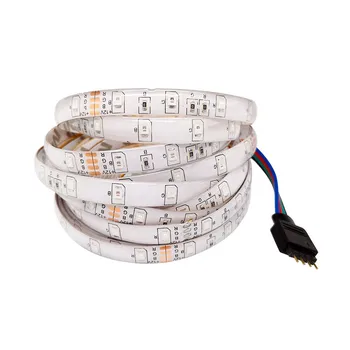 

3528 led strip flexible strip light DC12V 5M RGB 300led+24key IR remote controller+power adapter EU/US Plug free ship