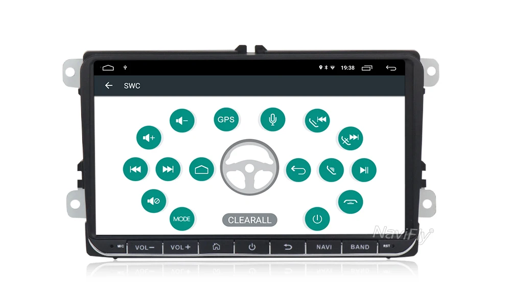 Navifly Android9.1 RDS 32G rom 9 ''Автомобильный gps obd2 с аксессуаром для Volkswagen SKODA GOLF 5 Golf 6 POLO PASSAT B5 B6 TIGUAN