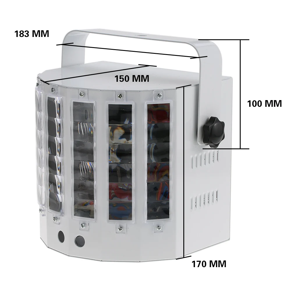 18 Вт Dmx512 сценический светильник, звуковая активация, стробоскоп, сценический светильник для дискотеки, Ktv, Клубные, вечерние, свадебные, Dj, цветная музыка