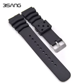 

Silicone Black Strap 18 20 22mm for Casio Sport Watch Accessories Newely arrived Mens Military Black Silicone Rubber waterproof