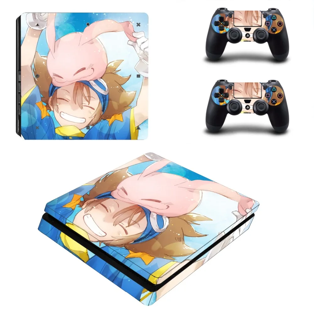 Digimon Adventure Digital Monsters PS4 Slim Skin Наклейка для PlayStation 4 консоль и контроллер наклейка