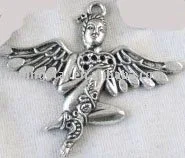 

FREE SHIPPING 150PCS Tibetan silver beautiful fairy charms A8512