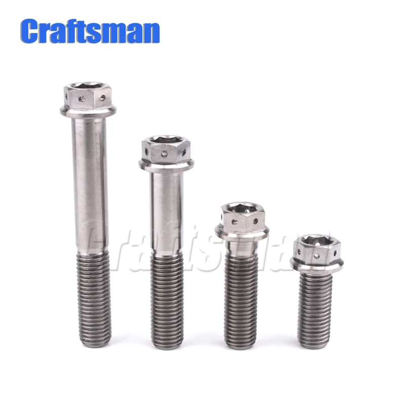 1 pcs Ti Bolt M6 x 65mm Taper Head Titanium Bolt