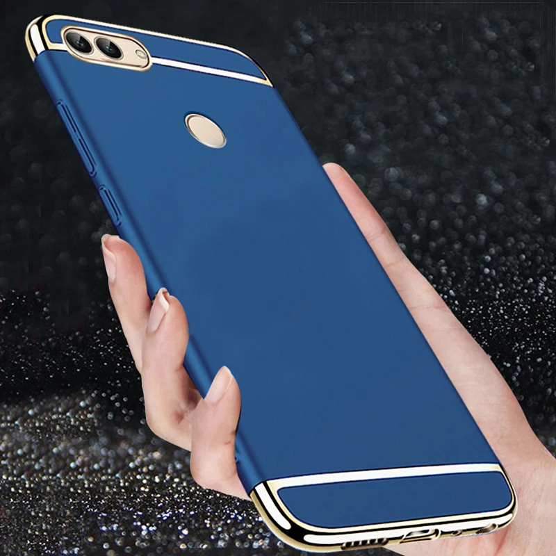 

For Huawei P Smart 5.65" Ultra Thin Plating Frame Hard On Cover For Huawei P20 Pro Case For Huawei P Smart Case Capa