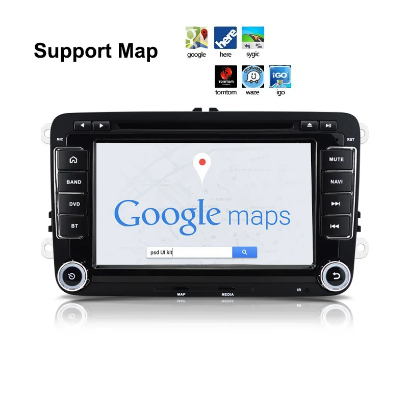 Funrover 2 din Android 6.0 Car dvd multimedia player For Vw volkswagen passat polo golf octavia Radio gps Autoradio Navigaiton