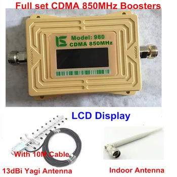 

Full Set LCD Screen GSM CDMA 850 Mhz 850MHz Repeater Booster Cell phone Mobile Signal Repeater Amplifier & Yagi Antenna