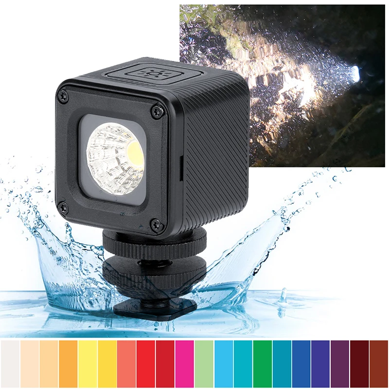 

Ulanzi L1 Pro Waterproof Vlog LED Versatile Mini Light Free Color Gel LED Video Camping Cycling Lighting for Samrtphone Dji