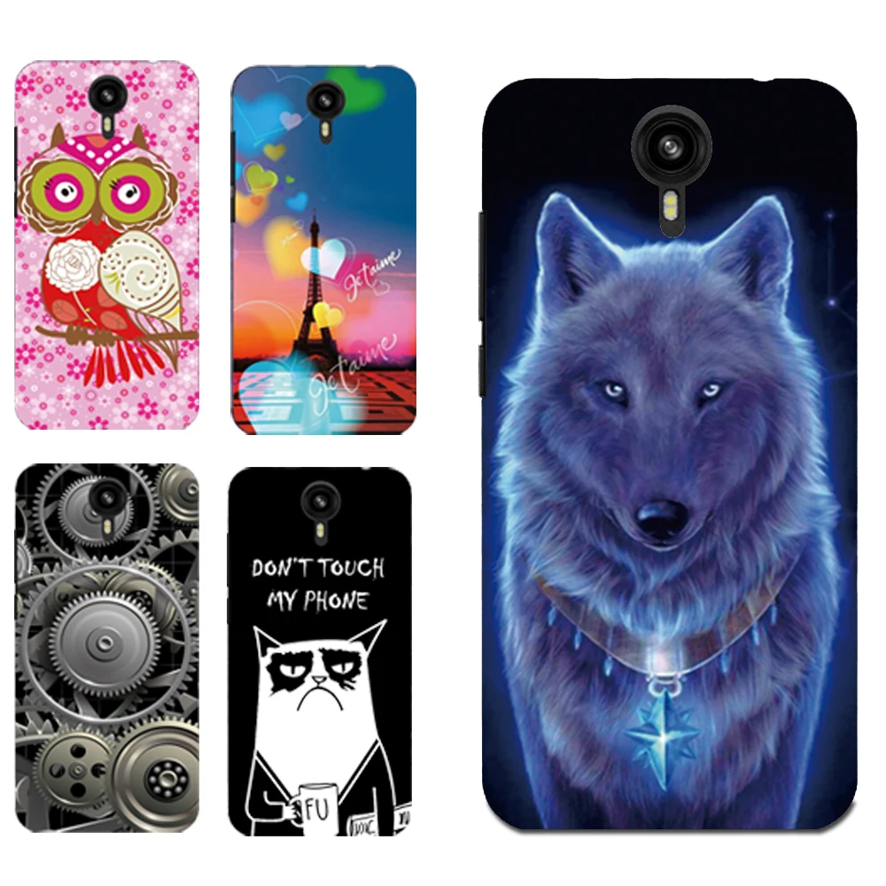 

New Shell Carton Wolf King Animal Pattern Case For Prestigio Muze B7 PSP7511DUO Back Cover Housing Bag Phone Cases