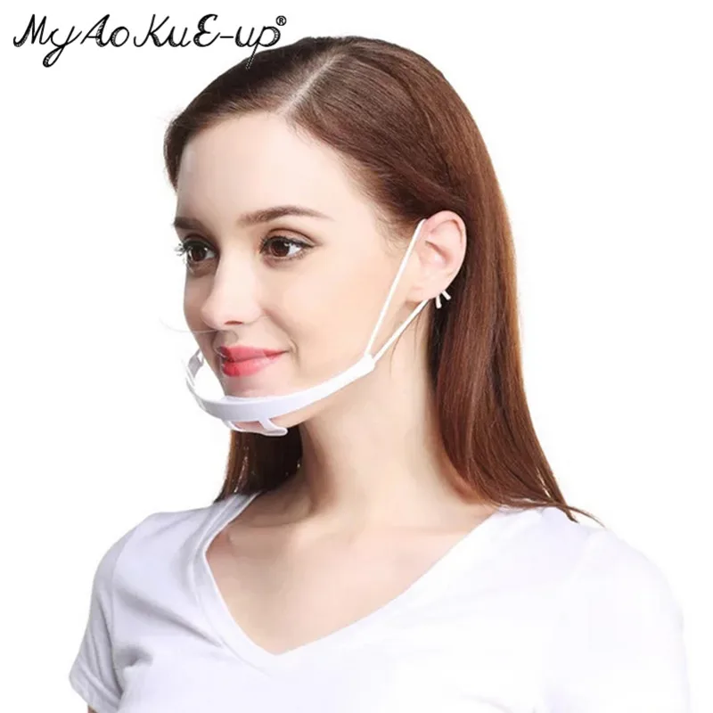 

Transparent Health Mask For Eyelashes Extension Plastic Hygienic Anti Fog Shield Mouth Cover Masks Grafting eyelashes Tools