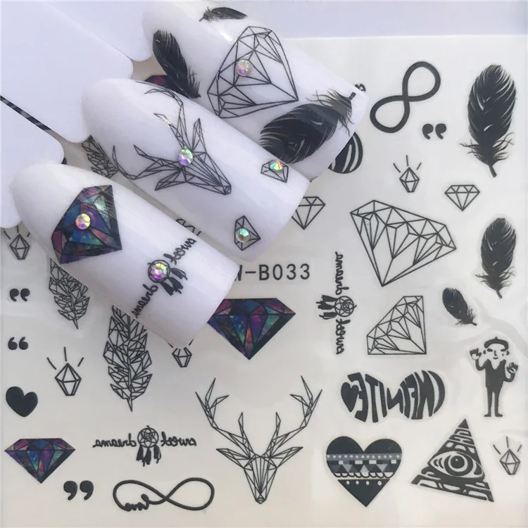 Милые пасхальные наклейки для ногтей с кроликом, бабочкой, цветами, переводная наклейка, Слайдеры для украшения ногтей, тату, Мани - Цвет: 24