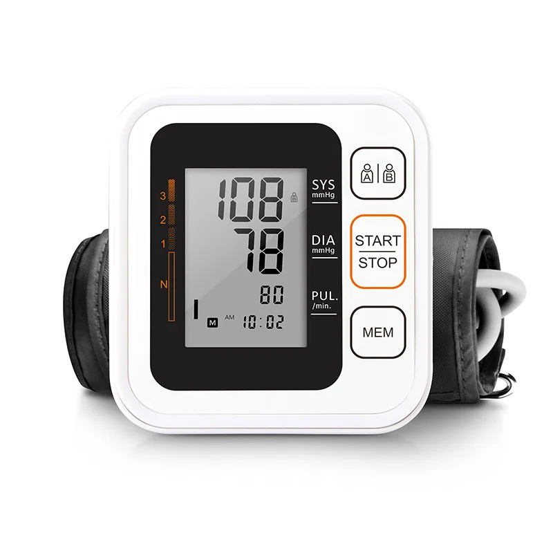 Preise Cigii Gesundheit care monitor Tragbare Digitale Oberen Arm Blutdruck Monitor Herzschlag Puls messung werkzeug 2 Manschette