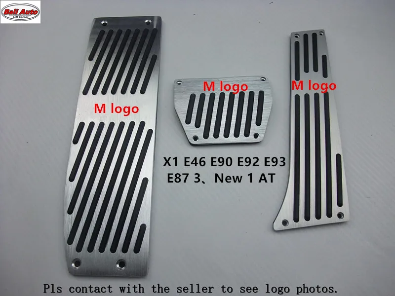 

Left Corner Aluminum alloy throttle pedal Brake Pedals Accelerator for BMW X1 E46 E90 E92 E93 E87 3-Series New 1-Series