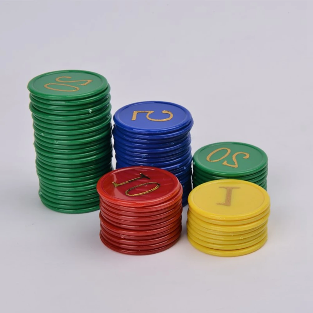 160 шт пластиковые бинго фишки количество маркеры для бинго игра счетчики игры шахматы маджонг игра золотая монета набор покер цифровой чип монета