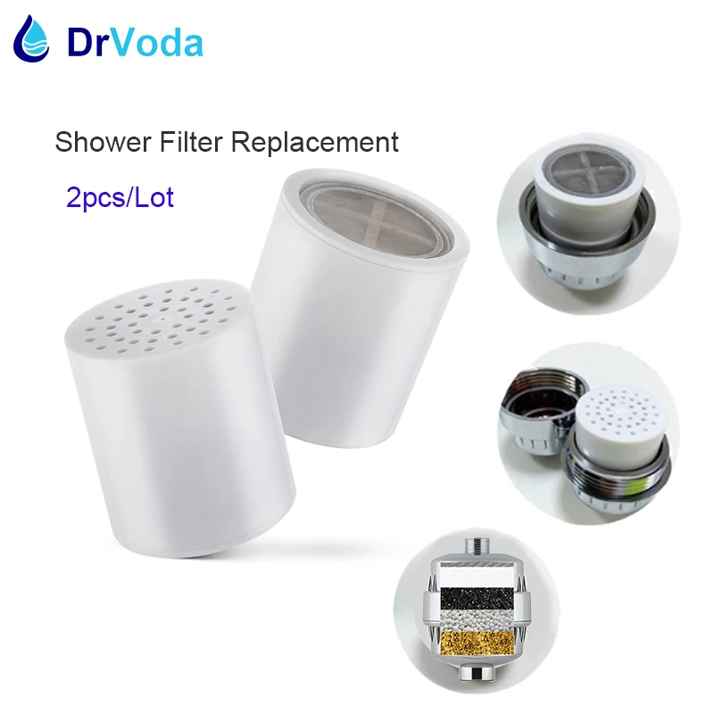 2 Pack Replacement Filter Cartridges for KDF Spa Shower Filters