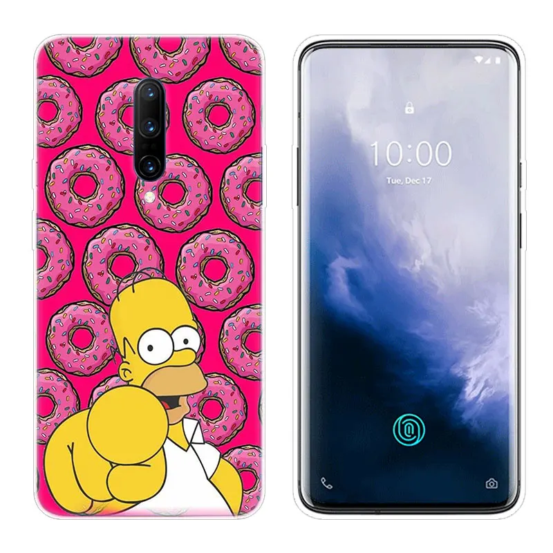 Модный прозрачный силиконовый чехол Simpsons для OnePlus 7 Pro мягкий телефона из ТПУ 6 6T 5 5T