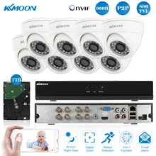 Kkmoon 8ch полный 960 h/d1 800TVL видеонаблюдения Камера Системы ONVIF 8 шт. инфракрасный CCTV Камера 1 ТБ HDD Ночное видение