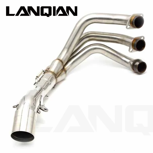 Mid exhaust pipe motorcycle exhaust link pipe mid pipe stainless steel