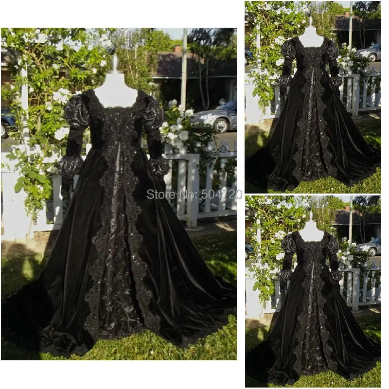 R-099 викторианская готика/Civil War Southern Belle свободное бальное платье Хэллоуин винтажные платья на заказ