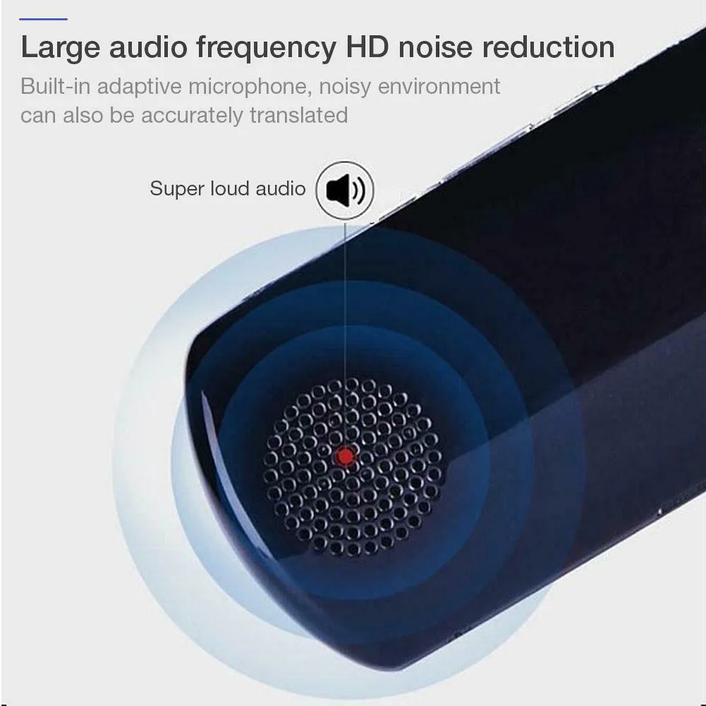 

Three Translation Engines Intelligent Bluetooth Portable Travel Translator Multi-language Meeting Voice Synchronous Accurate