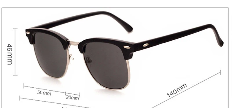 Модные солнцезващитные очки с металлической оправой для мужчин/женщин, брендовые дизайнерские ретро очки с заклепками, высокое качество, Классические солнцезащитные очки для женщин UV400