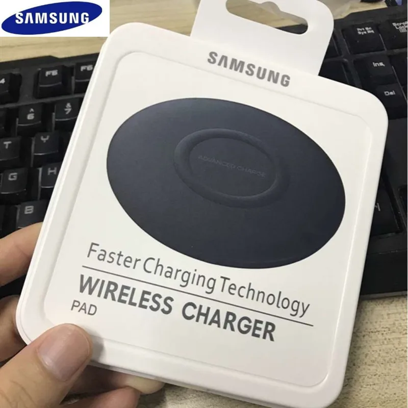 

EP-P1100 100% original Samsung S10 Fast Wireless Charger For Galaxy S9 S8 Plus S7 edge for iPhone 8 Plus X 10W Fast Charging Pad
