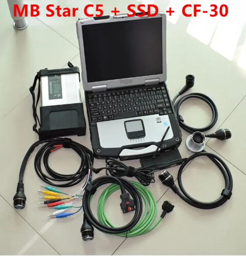 MB Star C5 SSD V2020.3 X/veдиаметр/DTS программное обеспечение с cf30 ноутбук win7 mb sd Подключение
