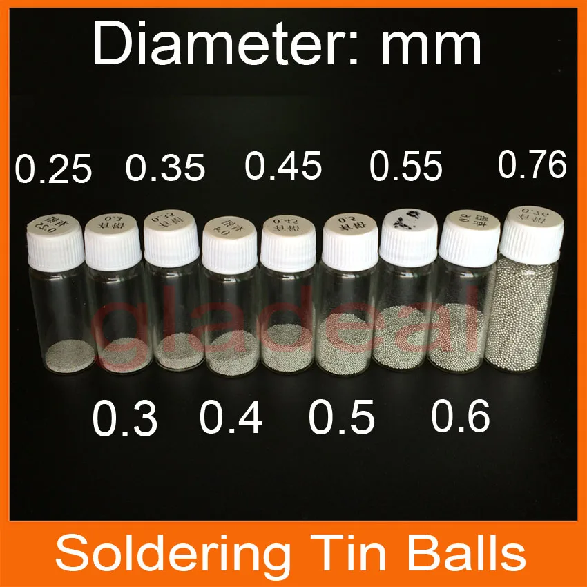 9 Pcs Tin Soldering Balls For IC Chip BGA Reballing Rework Station PCB Repair motherboard lga 1366 cpu bga soldering socket with tin balls