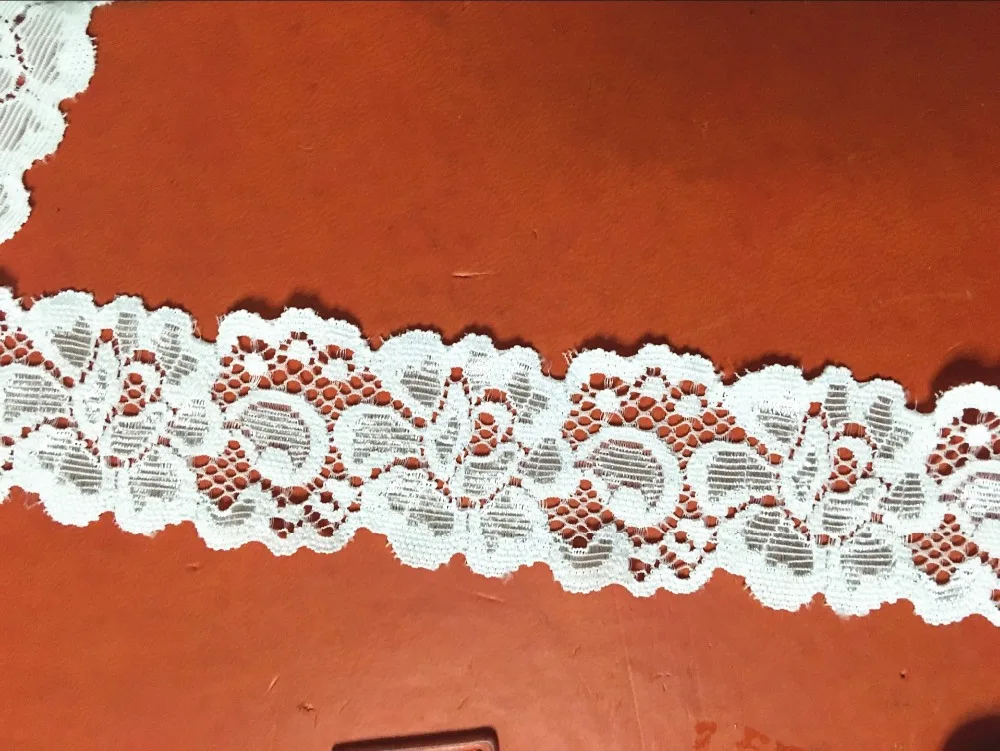 Aliexpress Com Buy New 50meters Lot 4cm Wide Ivory Stretch