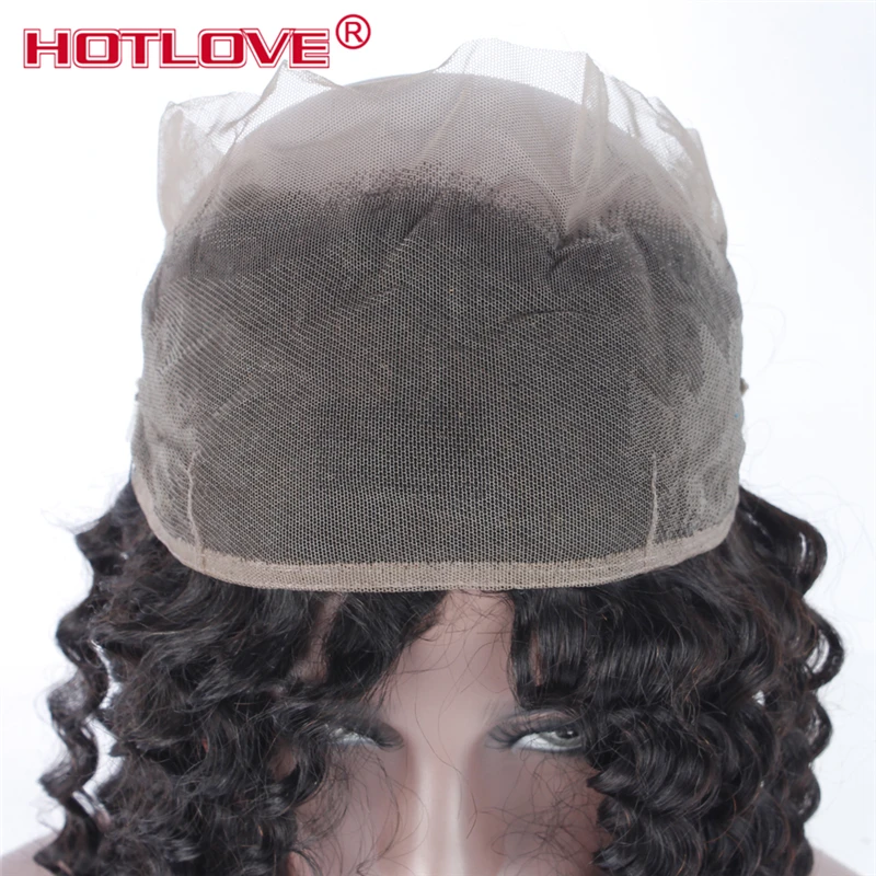 360 Lace Frontal Closure With Baby Hair Brazilian Deep Wave Natural Hairline 130% Density Remy Human Hair Pre Plucked HOTLOVE