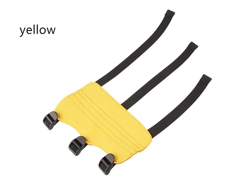 Стрельба из лука рука стрельба перчатки безопасности с 3 регулируемыми ремнями - Цвет: yellow