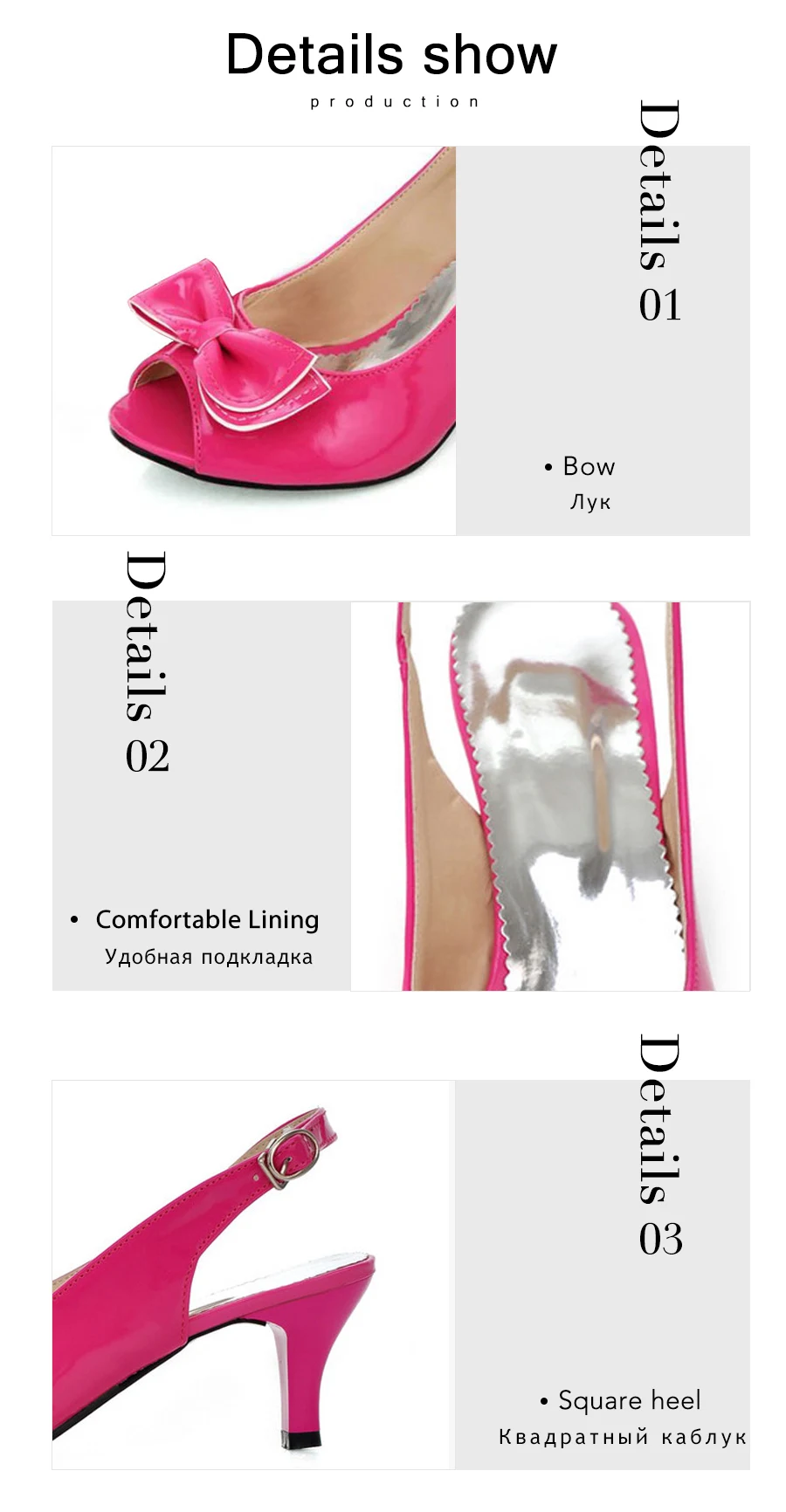 RizaBina/женские босоножки размера плюс 32-48; туфли на высоком каблуке с ремешком на щиколотке; летние туфли; женские Босоножки с открытым носком и бантом; свадебные туфли