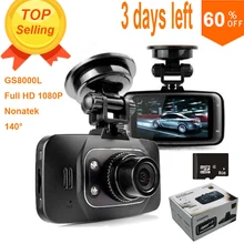 100% Original GS8000L Novatek 2.7″ 140 25fps HD 1080P Car DVR Vehicle Camera Video Recorder Dash Cam G-sensor DVR Night Vision