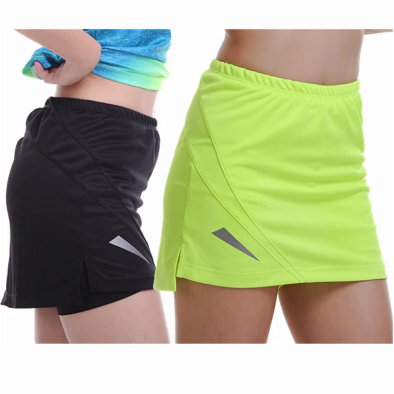 

2019 Sports Tennis yoga Skorts Fitness Short Skirt Badminton breathable Quick drying Women Sport Ping pong table Tennis Skirts