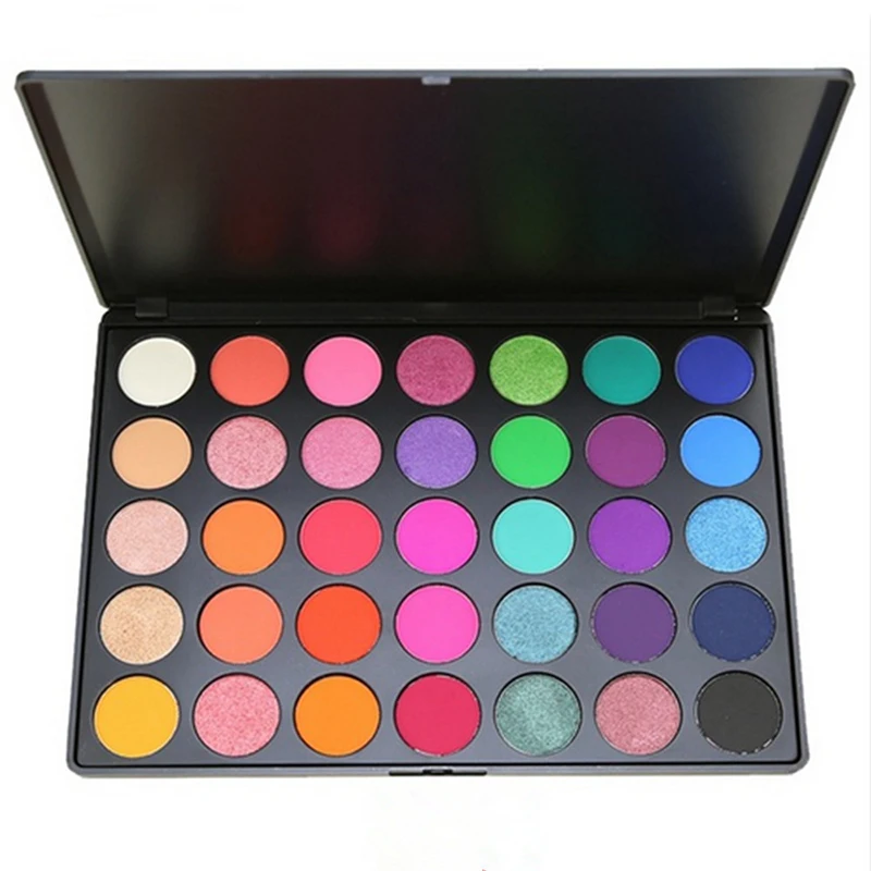 

Women 35 Colors Shimmer Matte Eyeshadow Makeup Palette Earth color Long Lasting Eye Shadow Natural Nude Eyes Cosmetics
