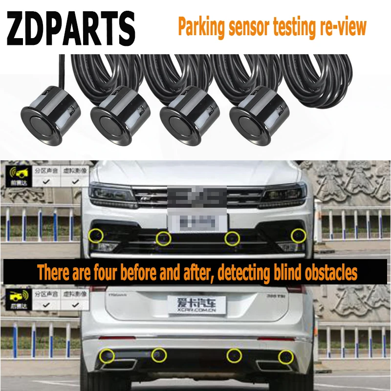 

ZDPARTS 4Pcs/set 22mm Universal Car Parking Gps Tracker Fm Transmitter Sensor Monitor Reversing Probe Automobiles