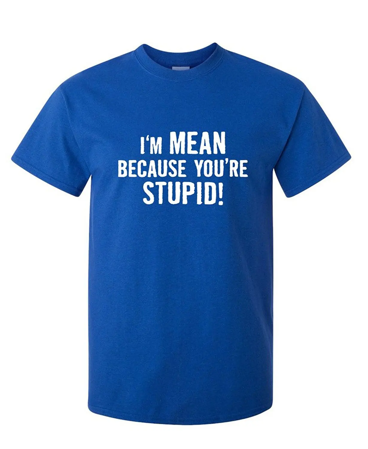 Mean because. Mean because. Don't mind. Mean because. You're stupid.