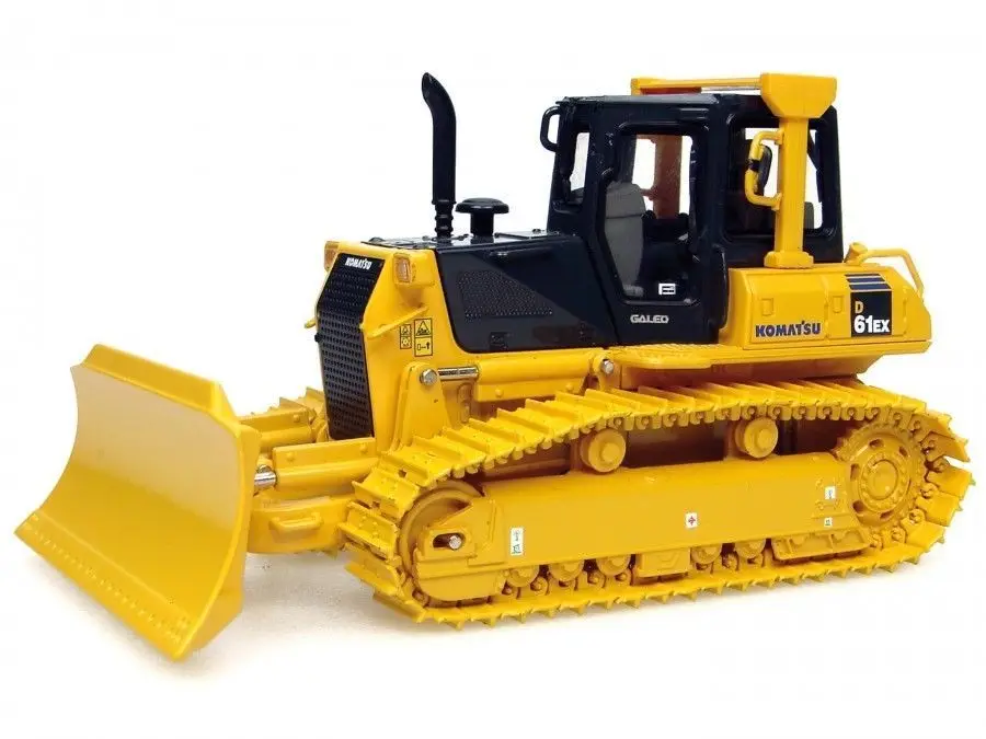 Коллекционная модель из сплава, подарок, 1:50, масштаб UH8000, Komatsu D61EX, гусеничный бульдозер, строительная модель автомобиля, Игрушечная модель для украшения, подарок - Цвет: Цвет: желтый