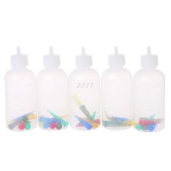 

5PCS Jam Painting Squeeze Bottles With 35 Nozzles Cake Decor 50ML Baking Pastry MAY18 dropshipping