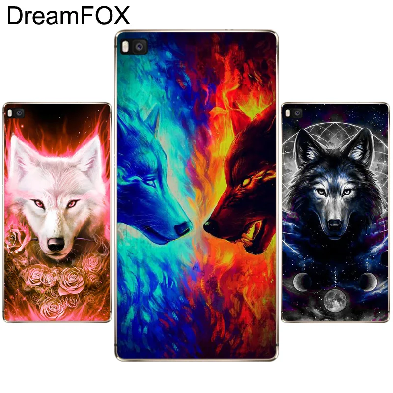 DREAMFOX M341 Luxurious Wolf Soft TPU Silicone Case Cover For Huawei P8 P9 P10 Lite Plus 2017 Honor 8 Pro 9 6X |
