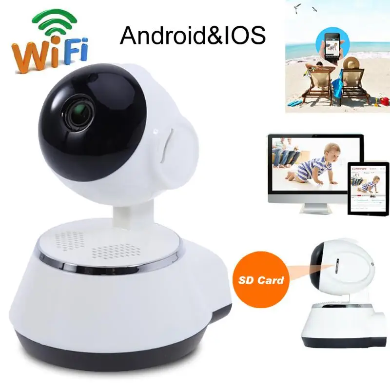 

Newest 720p 1 MP Home Monitor Network HD Mobile Phone Remote Wireless Security Camera 360 Degree Panoramic Cameras Surveillance