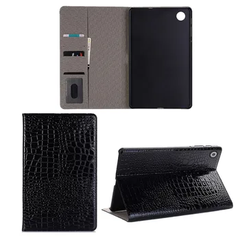 

for Samsung Galaxy Tab A 10.1 Case 2019 T510 T515 Alligator Pattern PU Leather Flip Stand Tablet Case with Card Slots Tab A 10.1